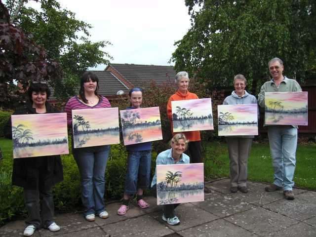 art class in shropshire with artist diane jennings
